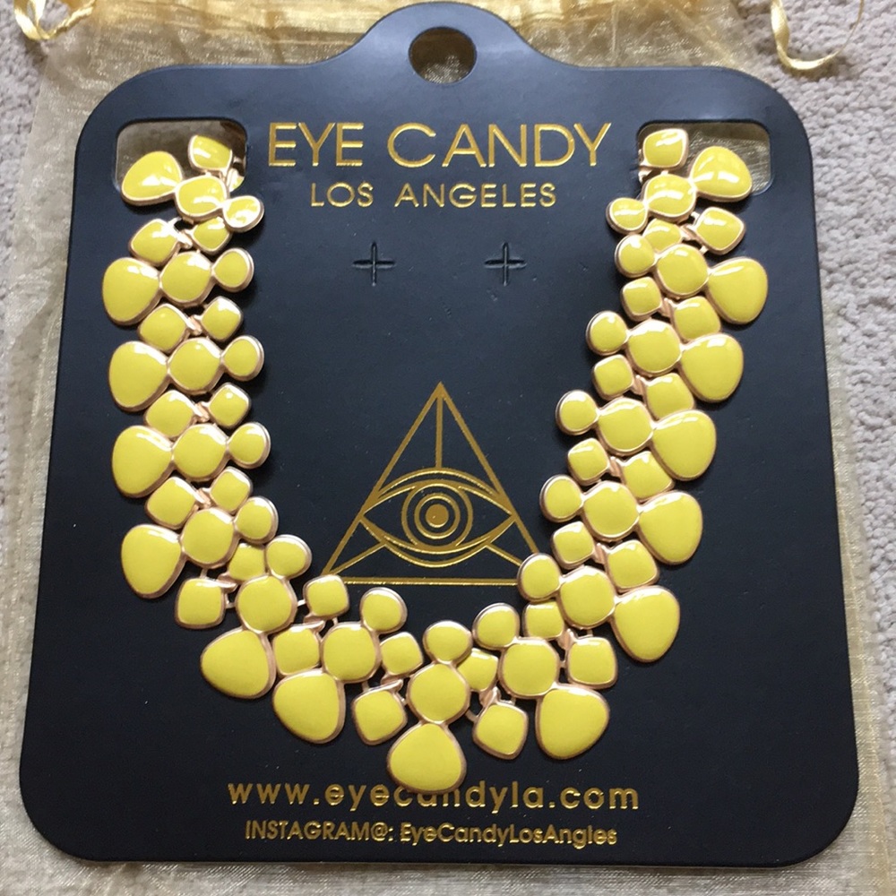 NWT Eye Candy collar necklace.